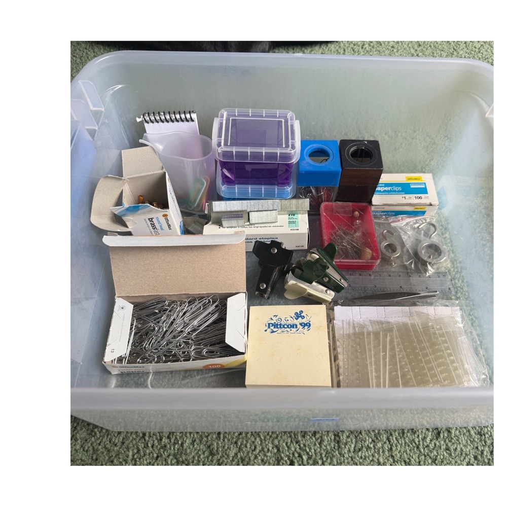 Office Supply Bundle Swingline Staples OfficeMax Paper Clips Fasteners Lot